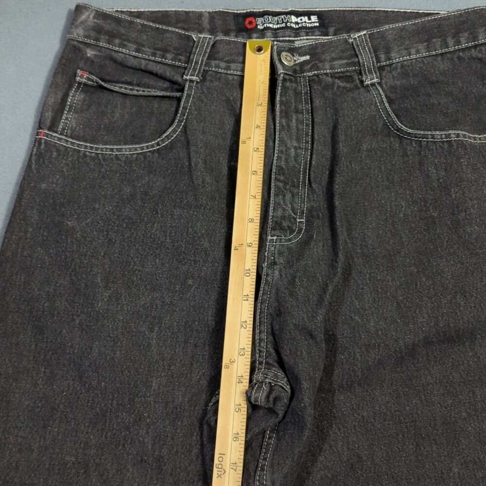 Southpole Jeans Men's 38 Fits 37x31 Black Baggy Denim Authentic Collection Y2K - Picture 8 of 15